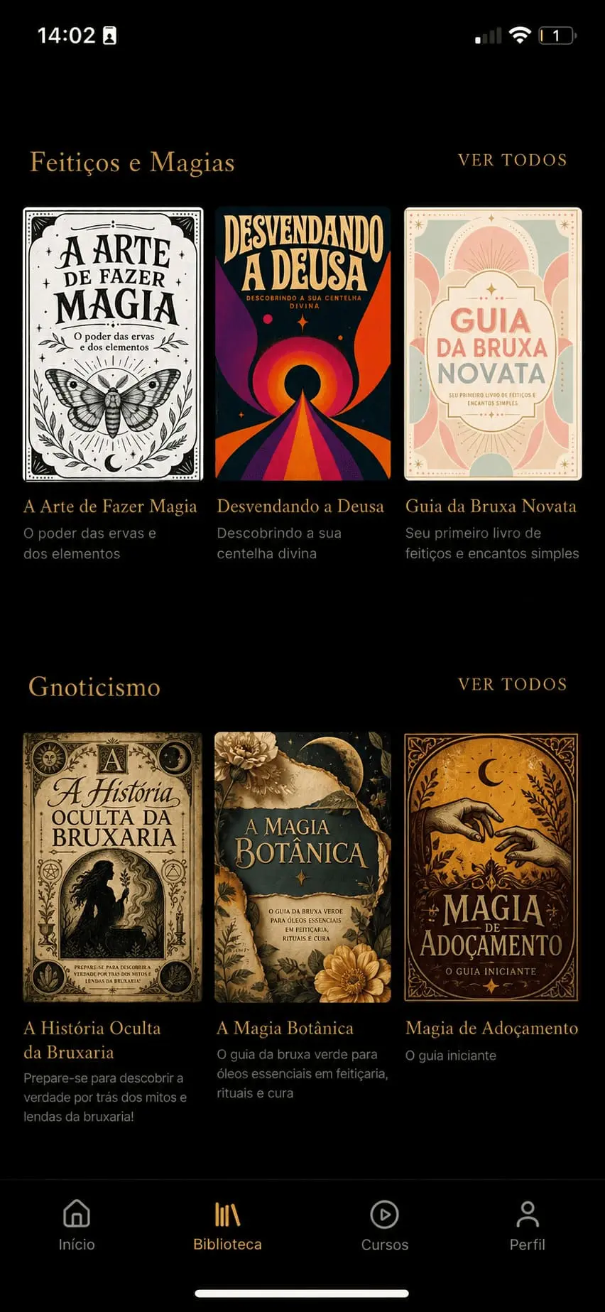 Tela do Grimório